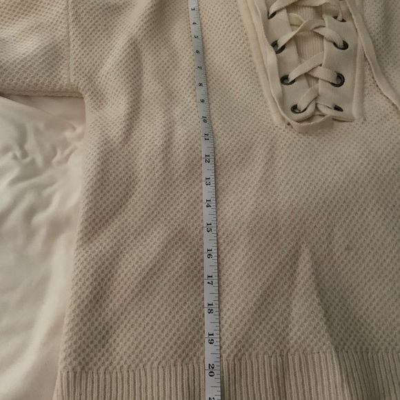 Madewell Jameson Lace Up Merino Wool Sweater - Picture 13 of 13